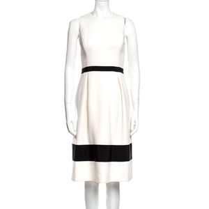 Michael Kors Collection Virgin Wool A-Line Midi Dress